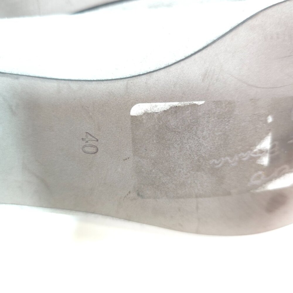 Paco Herrero Suede Low Heel Pumps Gray Slip On Comfort Shoes Womens Size 9 - Picture 5 of 12